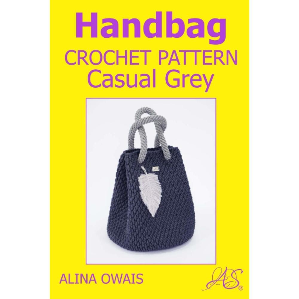 Handbag Crochet Pattern Casual Grey Bags Crochet Patterns ^_^